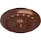 Ekena Millwork Flower Spiral Ceiling Medallion (Fits Canopies up to 2"), 12 1/4"OD x 2 1/4"P, Copper Penny CM12FLCPS - alternate 4